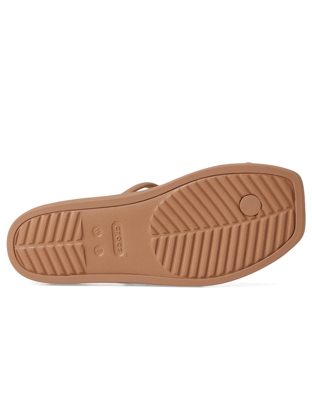 NWT CROCS Viral Miami Toe Loop Sandal Women’s Size 8 - Milk Chocolate - Picture 3 of 9